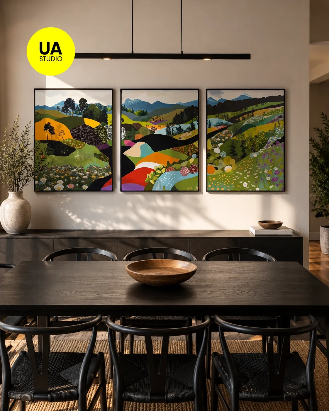 KIT 3 QUADROS DECORATIVOS - DREAMSCAPE 2